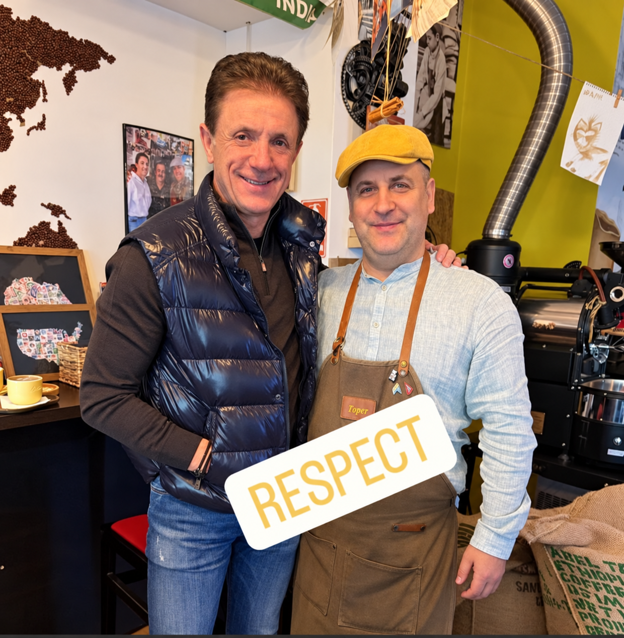 Gică Popescu la Cafeneaua La Barista